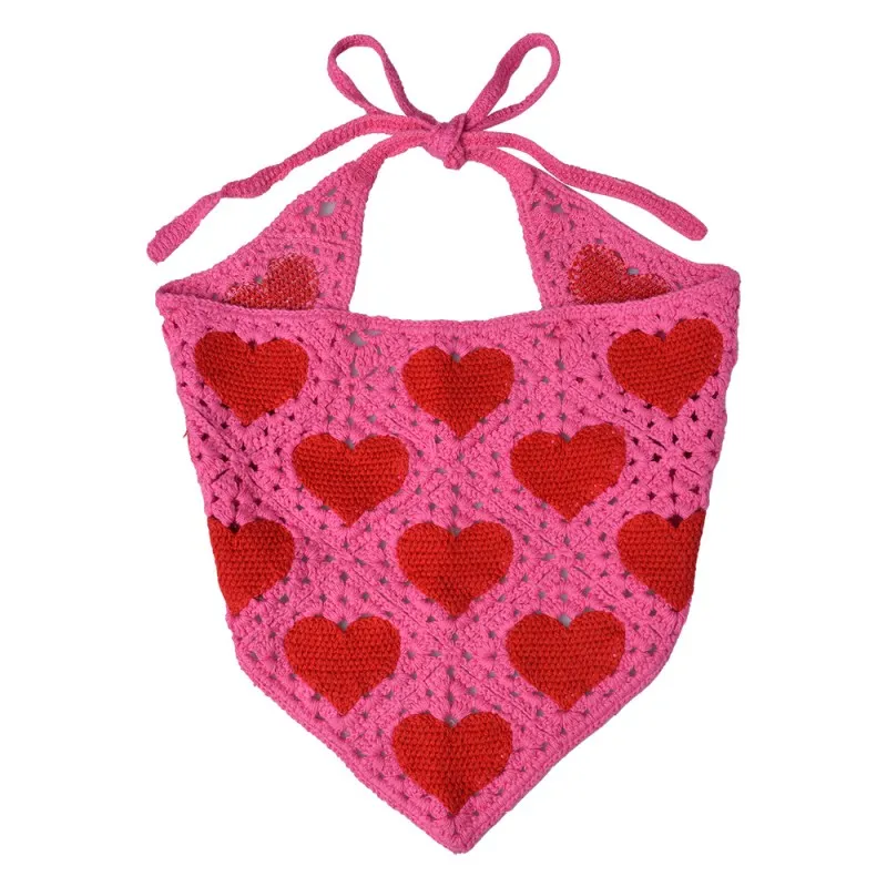 clayre-eef-bandana-kind-80-cm-roze-katoen-hartjes.webp