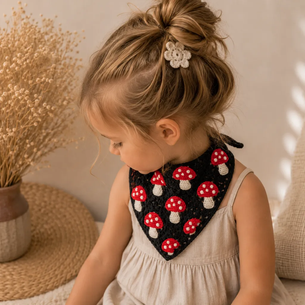 bandana grzybki modelka.webp