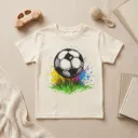 Boys T-shirt with football print