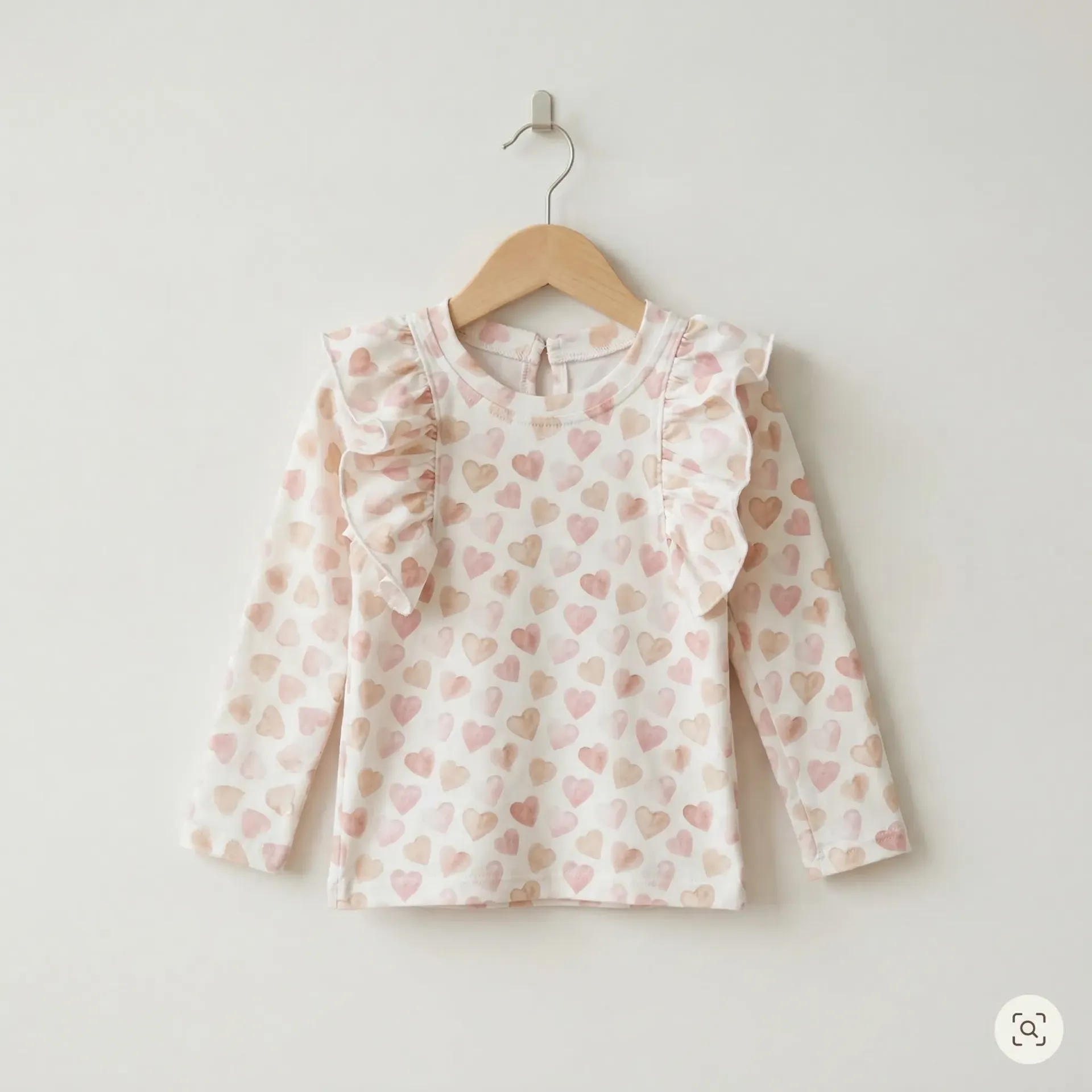 Meisjes Longsleeve met Hartjes Print (92)