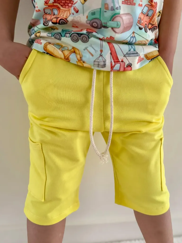 Jongens korte broek geel