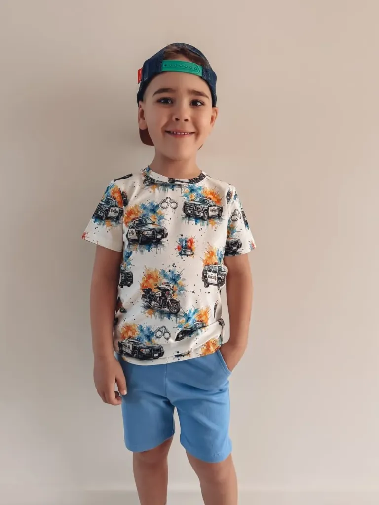 Jongens T-shirt met politie print