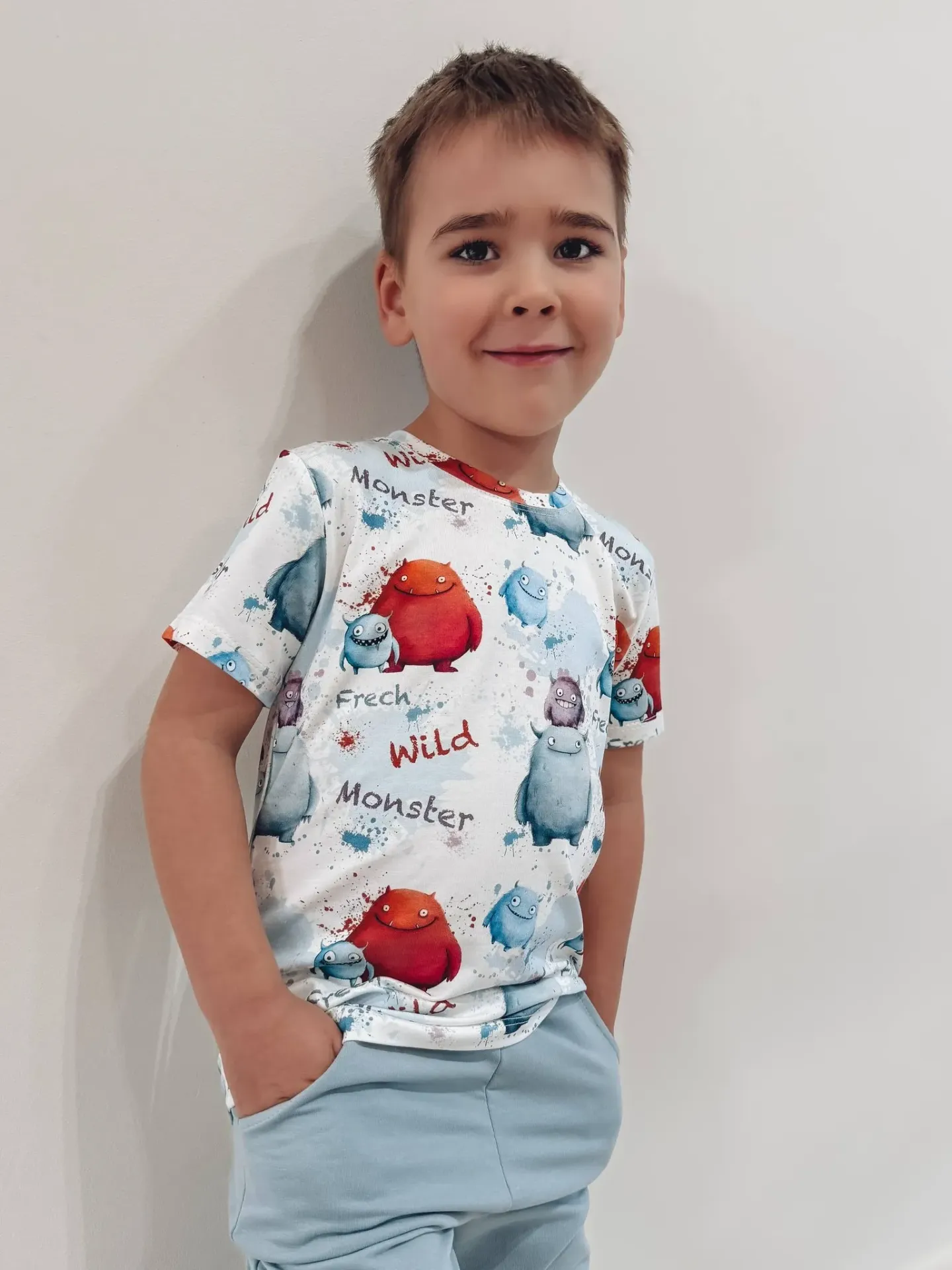 Jongens T-shirt met monster print
