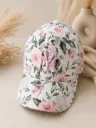 Meisjes pet met romantische rozenprint