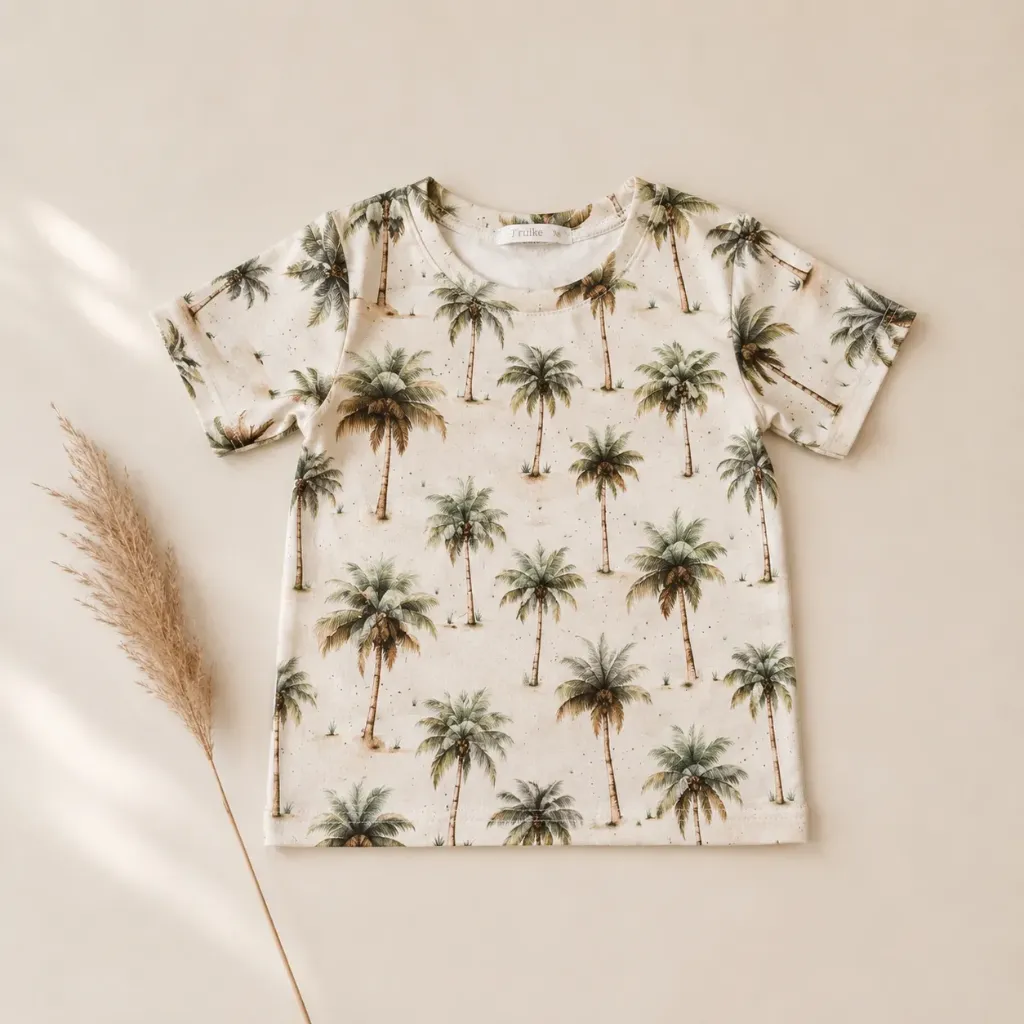 Kids T-shirt with palm tree print