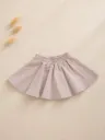 Beige Meisjes Rok met Strass Tulie Logo