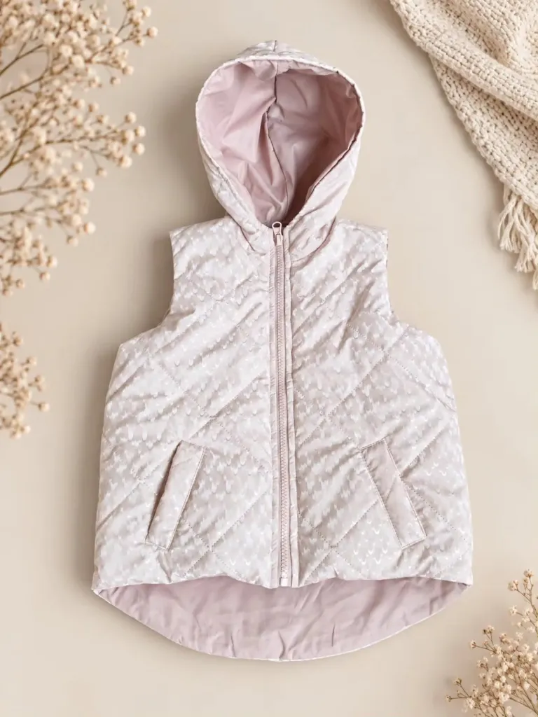 Girls’ Quilted Hooded Gilet (86/92)