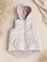 Girls’ Quilted Hooded Gilet