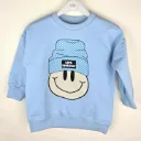 Blauwe Kinder Sweater met Smiley – Love Yourself