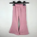 Różowe legginsy dziecięce dzwony bawełna – basic
