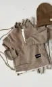 Boys hoodie with half zip