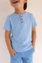 Jongens T-shirt met knoopsluiting