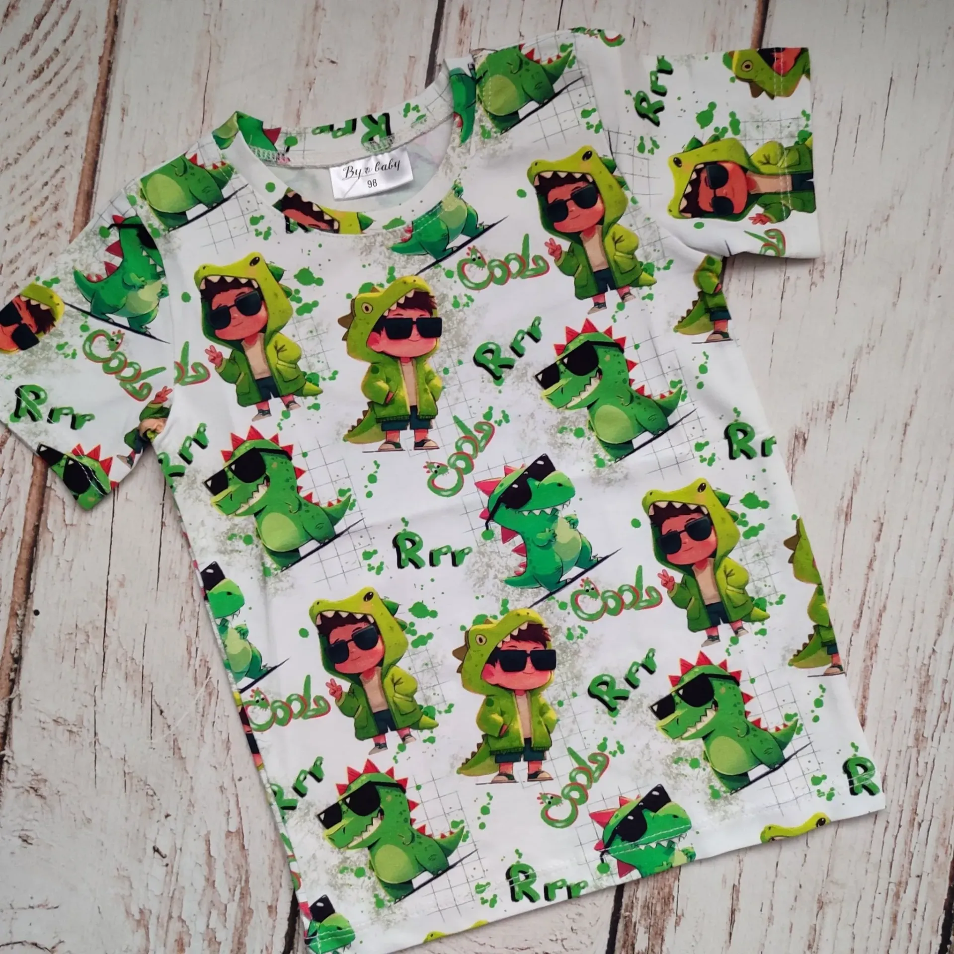 Boys T-shirt with dinosaur print (104)