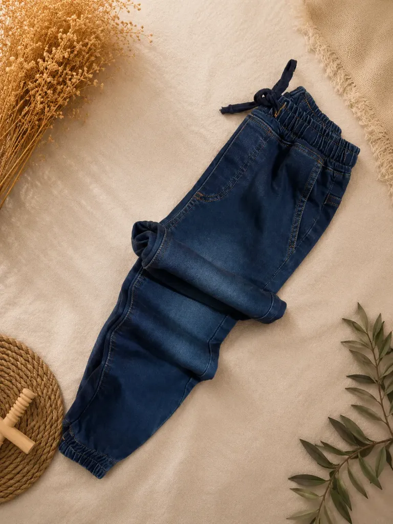 Boys jeans with elastic waistband