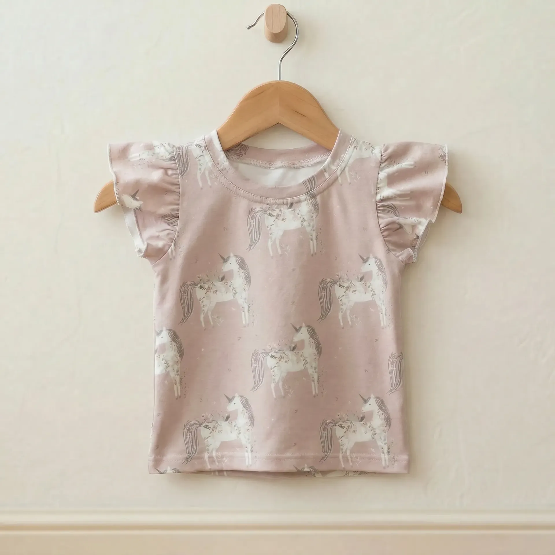 Meisjes T-shirt met Eenhoornprint (86/92)